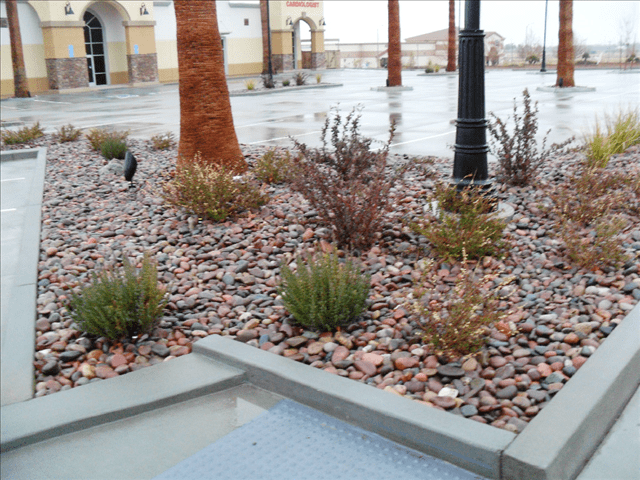 Arizona River Rock landscape project