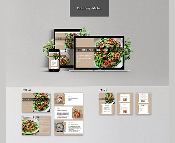 Recipe Layout Design